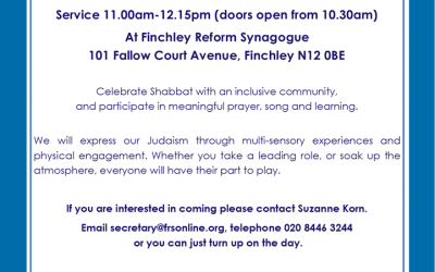 Shabbat b’Yachad Synagogue service for people with Disabilities