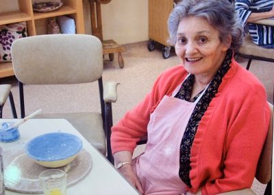 Judith doing pottery, Nightingale House, c. 2010